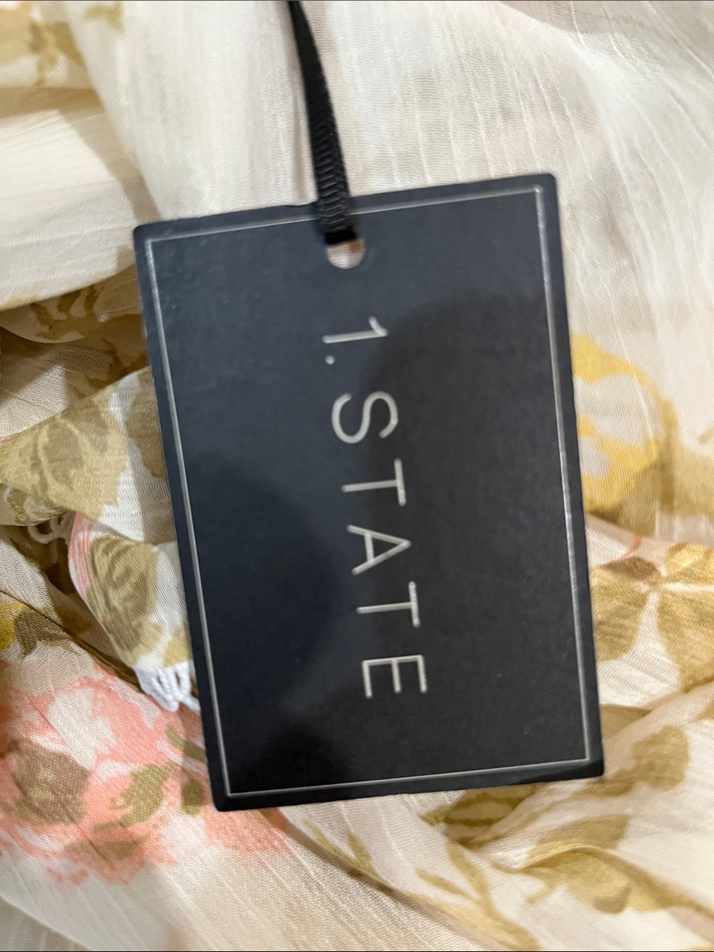 1. State Floral Tiered Long-Sleeve Maxi Dress, size small, new with tags - Picture 13 of 14